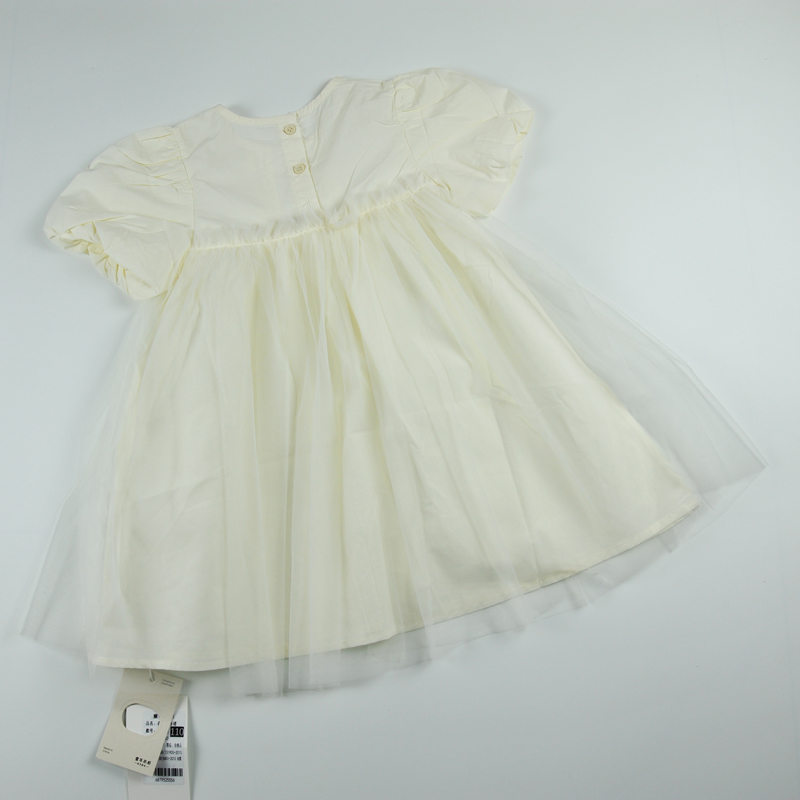 Đầm bé gái ren 3 nơ 2205,