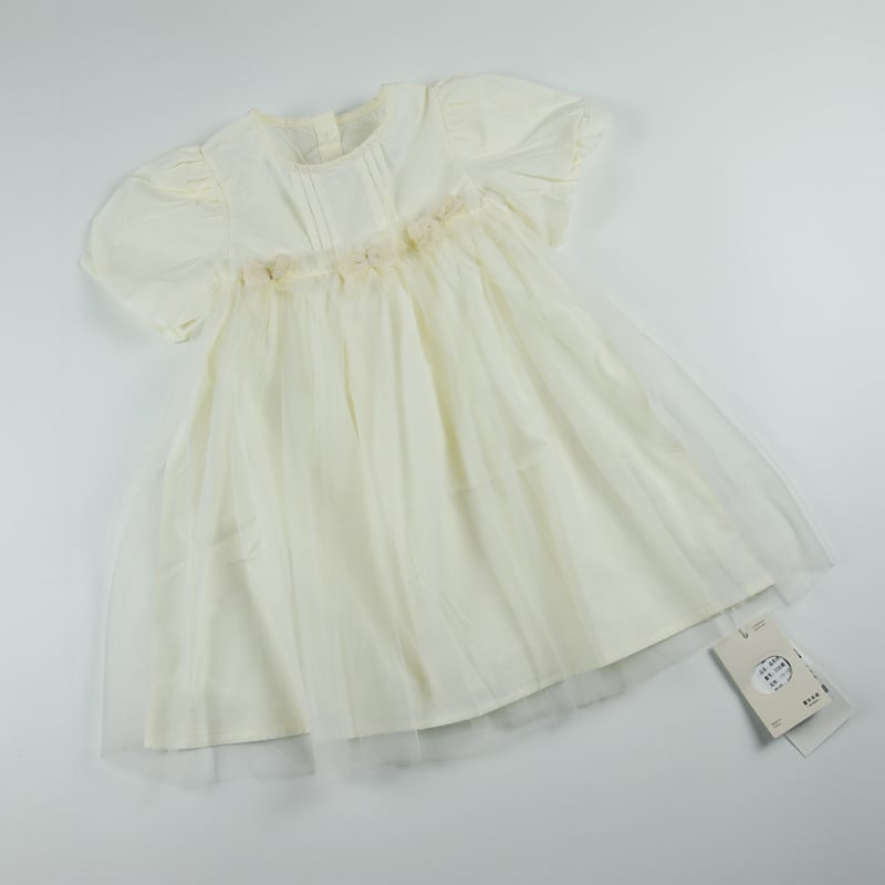 Đầm bé gái ren 3 nơ 2205,