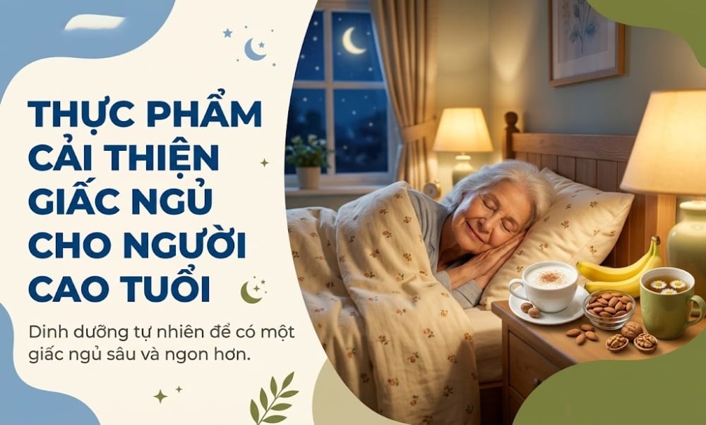 Những thực phẩm cải thiện giấc ngủ cho người cao tuổi
