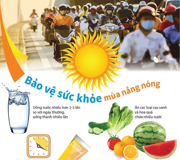 Thời tiết nắng nóng người cao tuổi dễ mắc bệnh gì và nên ăn gì?