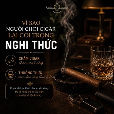 VÌ SAO NGƯỜI CHƠI CIGAR LẠI COI TRỌNG NGHI THỨC