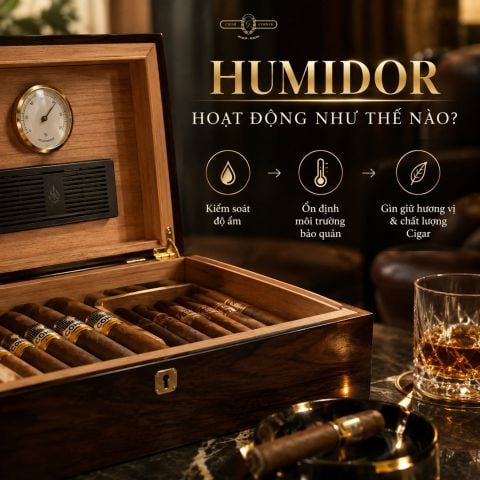 HUMIDOR HOẠT ĐỘNG NHƯ THẾ NÀO?