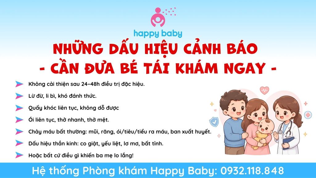 BA MẸ ƠI! ĐỪNG QUÊN THEO DÕI BÉ KHI ĐIỀU TRỊ BỆNH TẠI NHÀ NHÉ!