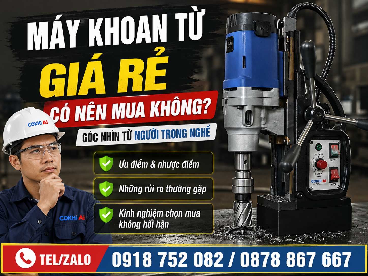 Máy Khoan Từ Giá Rẻ Có Nên Mua Không? Góc Nhìn Từ Người Trong Nghề