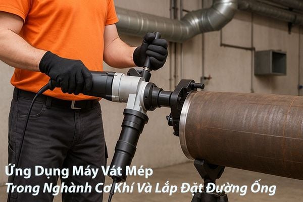 Ứng dụng máy vát mép trong nghành cơ khí và lắp đặt đường ống