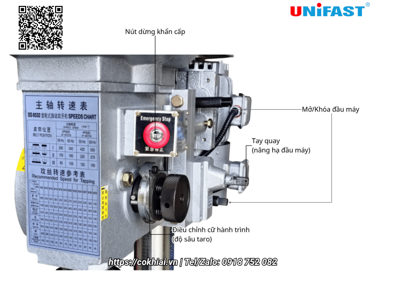 Đầu máy taro tự động Unifast T-6532