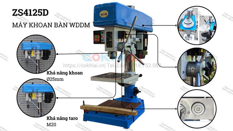 Máy khoan bàn taro WDDM ZS4125D