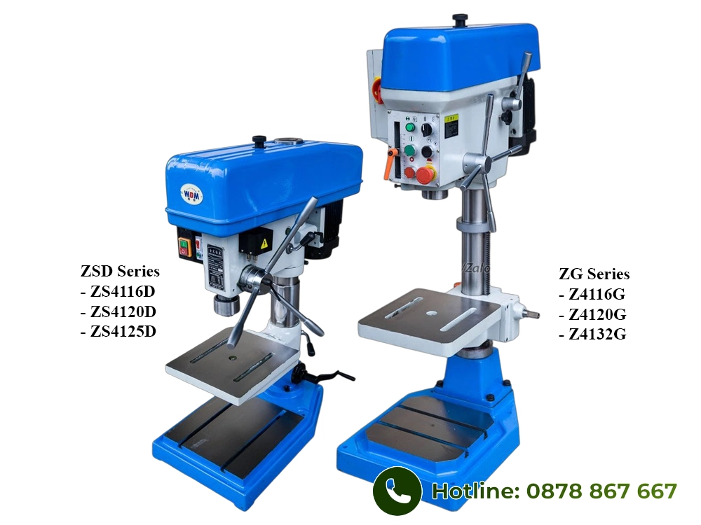 Máy khoan bàn có taro dòng giá rẻ ZSD Series và ZG Series