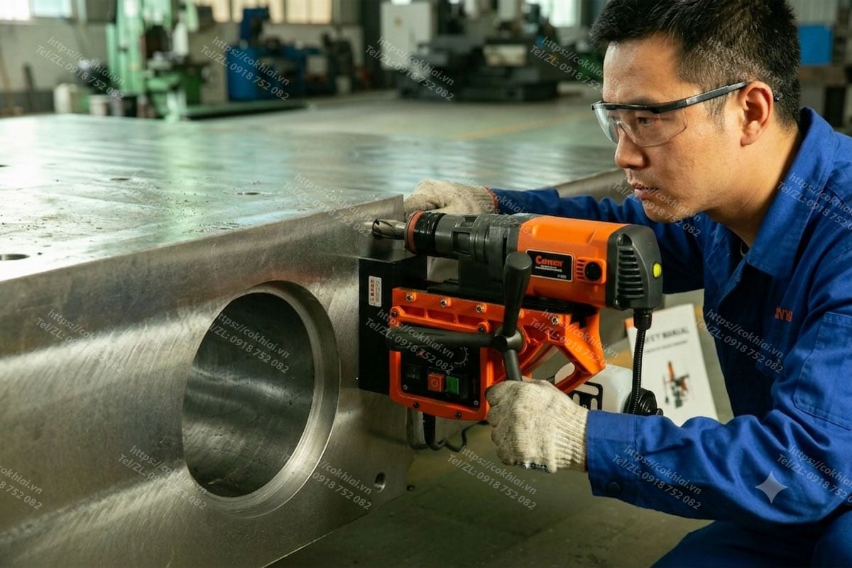 Ưu điểm của máy khoan từ