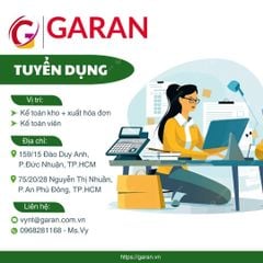 Công Ty TNHH Ga Ran tuyển dụng vị trí KẾ TOÁN VIÊN 03/2026