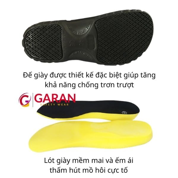 Giày bảo hộ đầu bếp EVA chống trượt