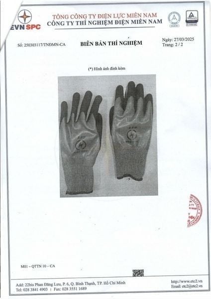 Găng tay cách điện 1000V