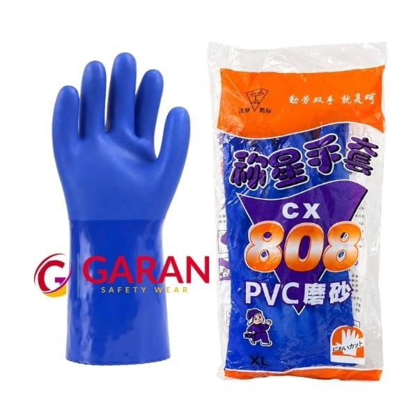 găng tay 808 phủ nhựa PVC nhám