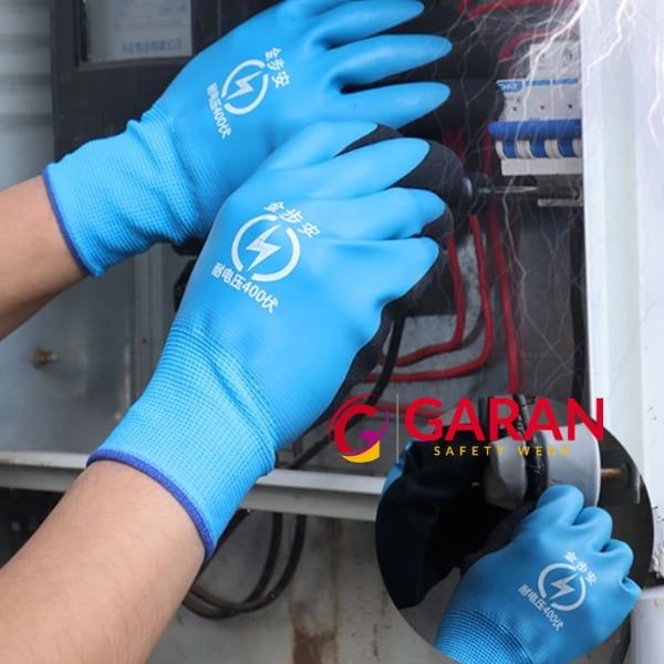Găng tay phủ cao su cách điện 400V