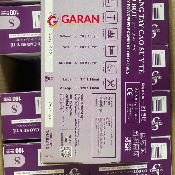 Găng tay cao su y tế có bột Sglove