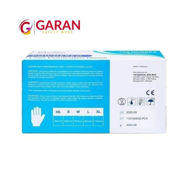 Găng tay Latex có bột PA Gloves