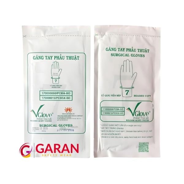 Găng tay phẫu thuật tiệt trụng Vglove có bột