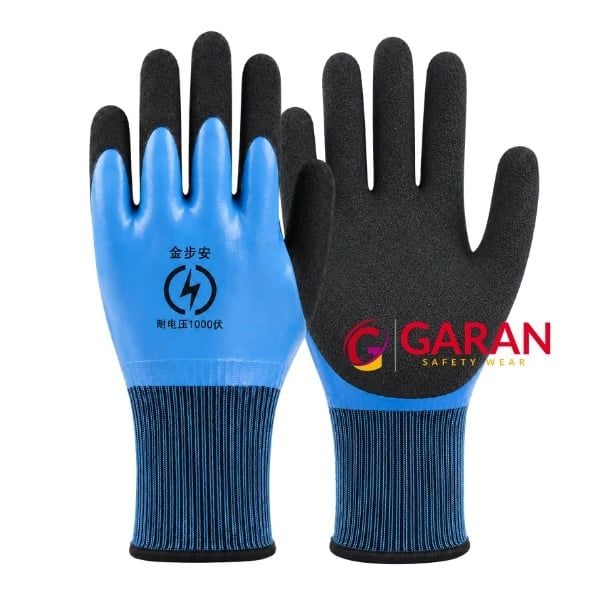 Găng tay phủ cao su cách điện 1000V
