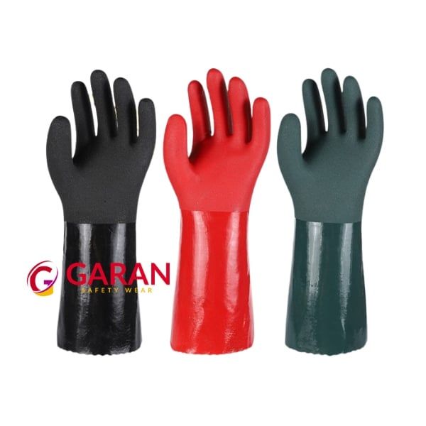 Găng tay PVC không phủ hạt cao su