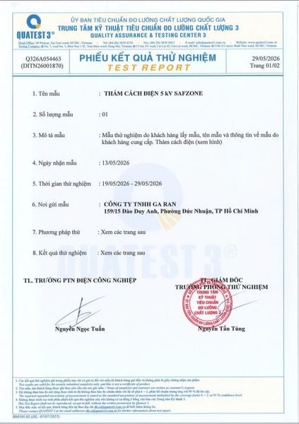 Thảm cao su cách điện Safzone 5KV