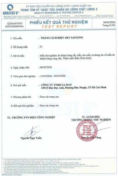 Bảng test cách điện 5KV