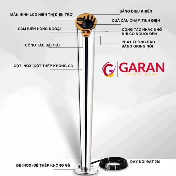 Thiết bị giải phóng tĩnh điện cơ thể người chống cháy nổ PS-A3