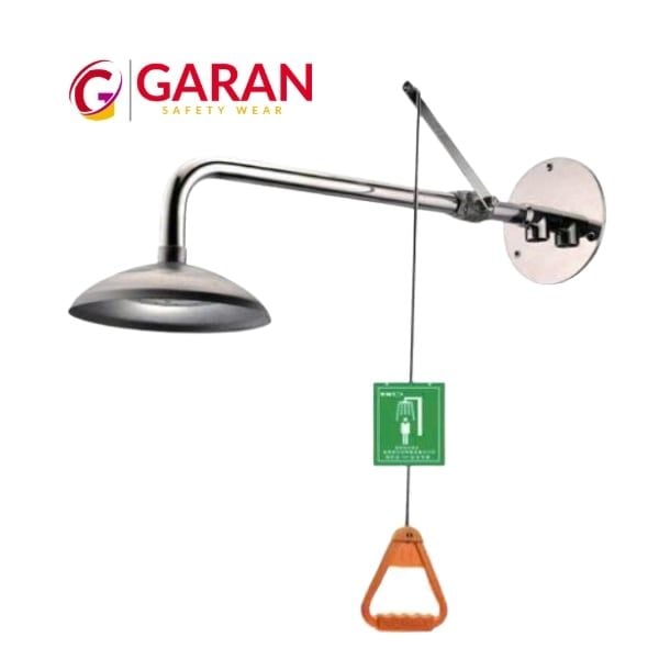 Vòi sen tắm khẩn cấp inox 304 gắn tường