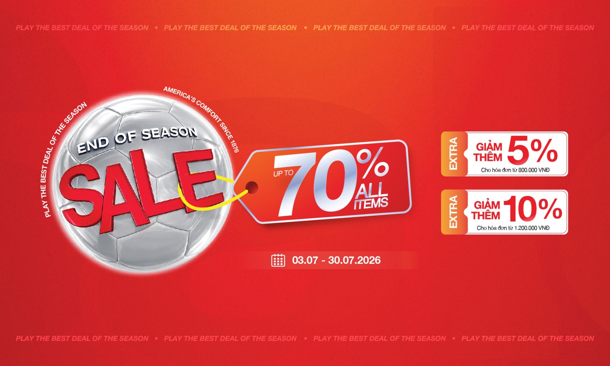 💥 𝗘𝗡𝗗 𝗢𝗙 𝗦𝗘𝗔𝗦𝗢𝗡 𝗦𝗔𝗟𝗘 | SIÊU DEAL GIỮA NĂM - ƯU ĐÃI KHỦNG ĐẾN 70% 🔥