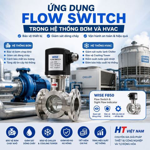 Ứng Dụng Flow Switch Trong Hệ Thống Bơm Và HVAC