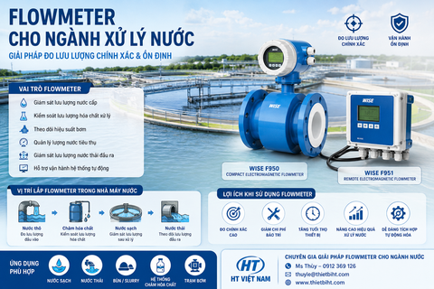 Flowmeter Cho Ngành Xử Lý Nước: Giải Pháp Đo Lưu Lượng Chính Xác Và Ổn Định