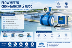 Flowmeter Cho Ngành Xử Lý Nước: Giải Pháp Đo Lưu Lượng Chính Xác Và Ổn Định