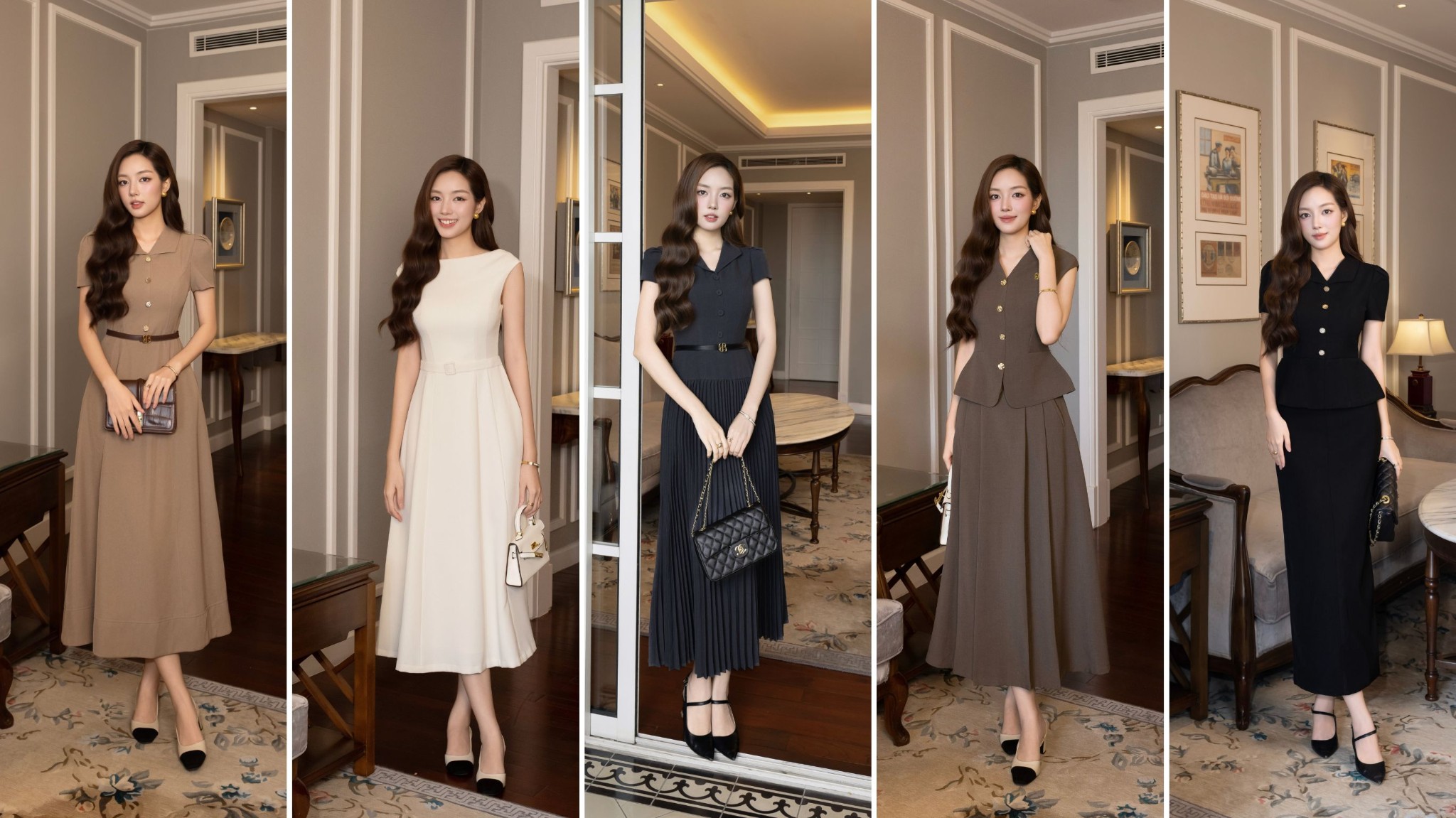 Ảnh campaign/lookbook tổng thể của The Poetic&nbsp;- 5&nbsp;mã công sở