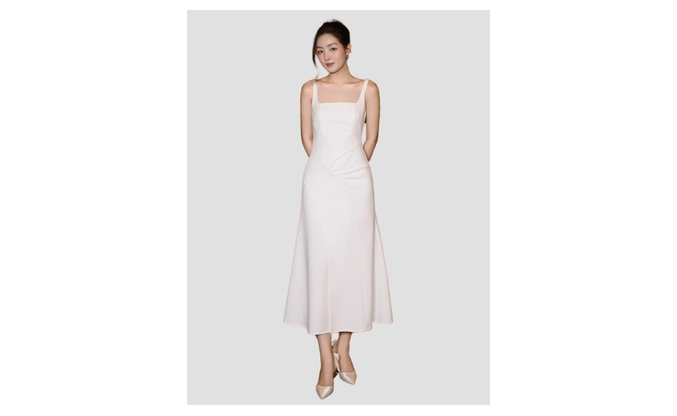 Đầm body 2 dây tiệc thun dài D4561A - Ảnh sản phẩm