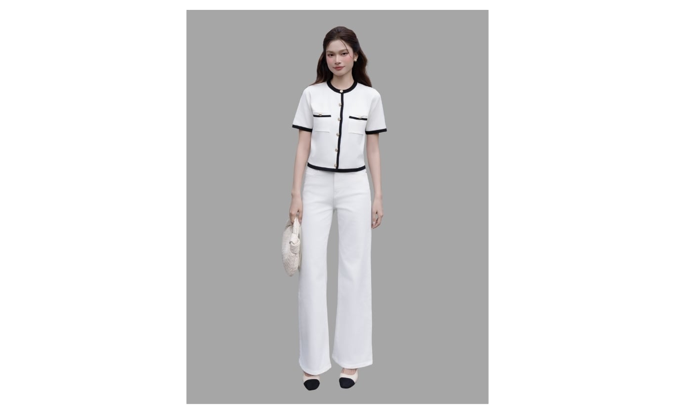 Quần jean suông dài dạo phố Q4556V - Ảnh sản phẩm