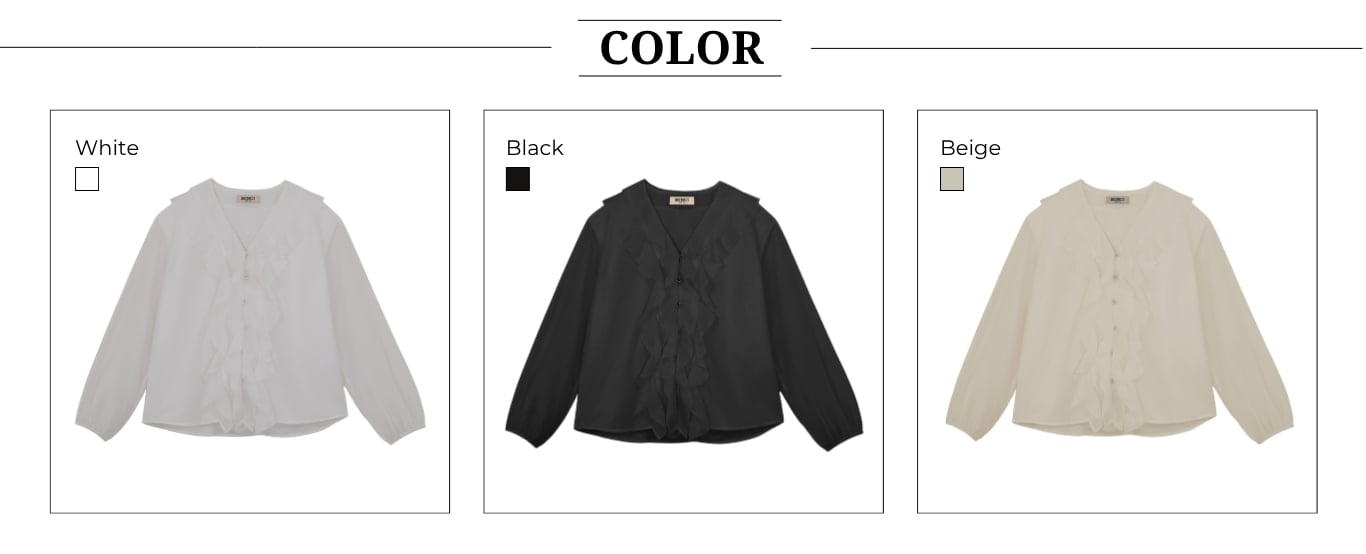 Áo kiểu công sở cổ tim tay dài A4553T - Bảng màu