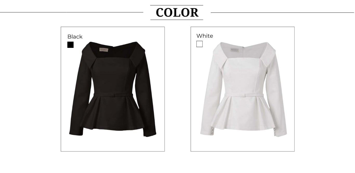 Áo kiểu tiệc tay dài eo phối nơ A4586B - Bảng màu