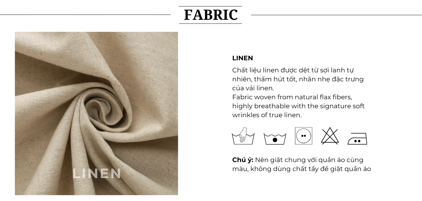 Đầm xòe dạo phố linen dài phồng DAE46B - Chất liệu