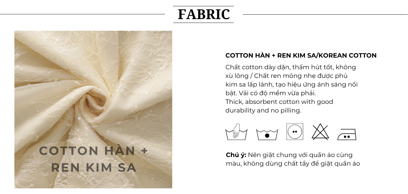 Đầm xòe tiệc cotton dài tùng vòm DAE04A - Chất liệu