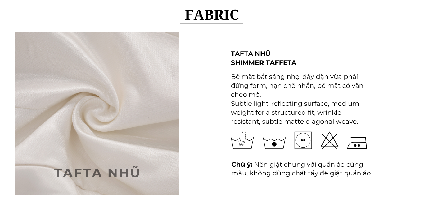 Áo kiểu tiệc Tafta nhũ tay lửng AAF63V - chất liệu