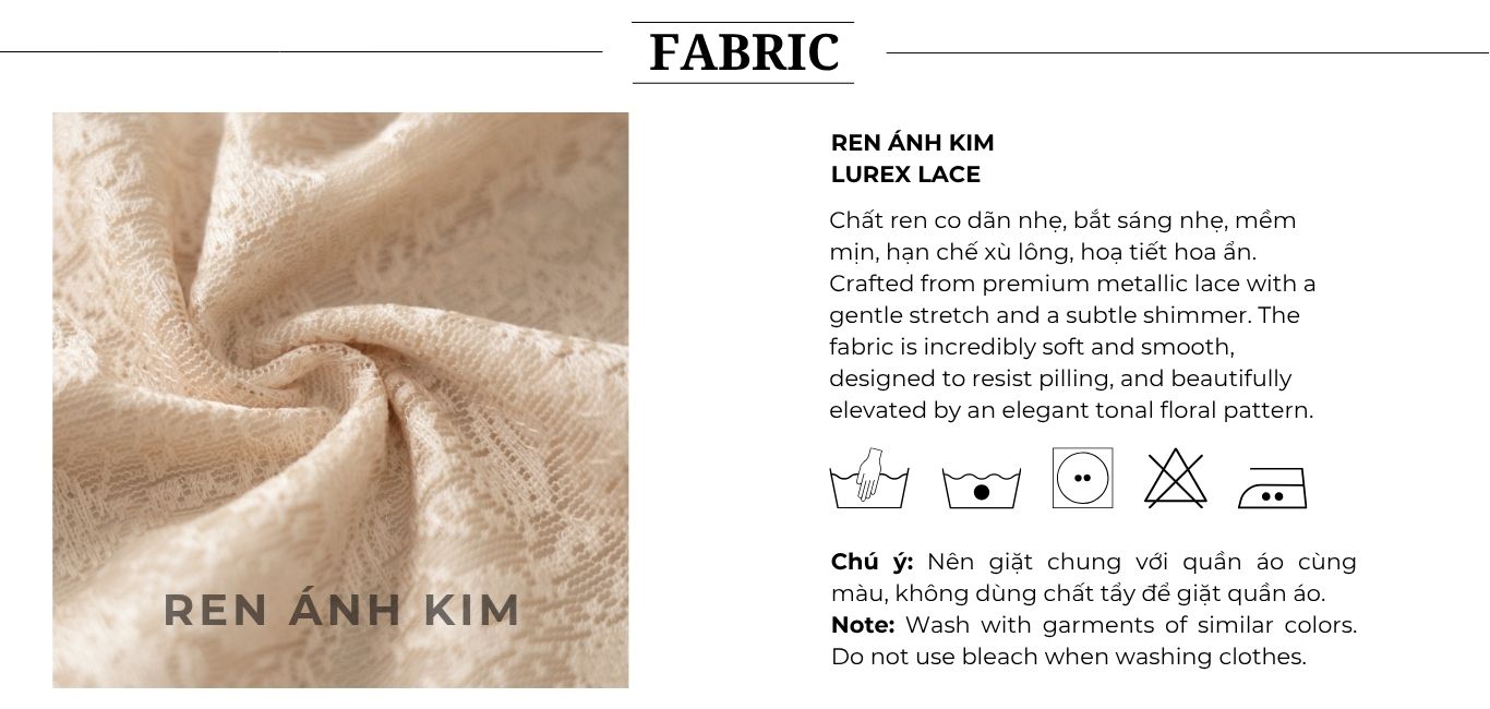 Set Tiệc Ren Dài Kèm Hoa Cài - KAI09T