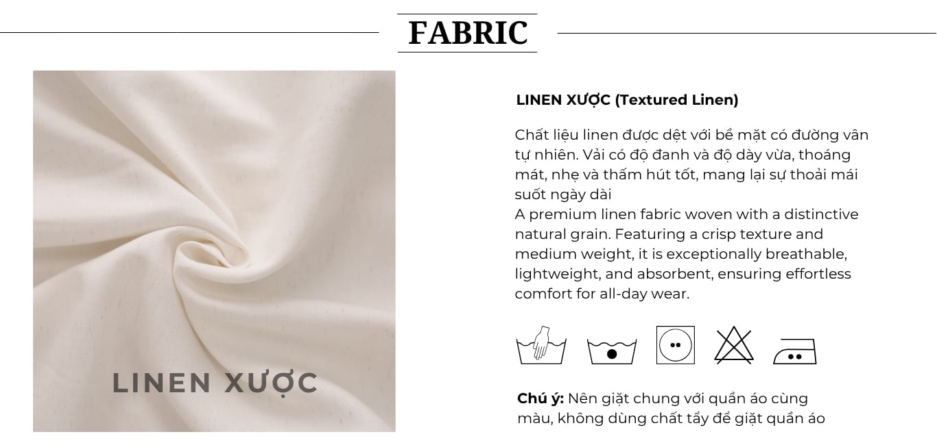 Áo sơ mi dạo phố linen diễu lỹ AAD41H
