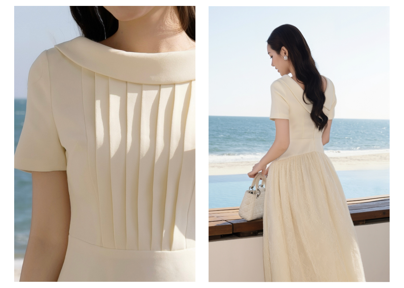 Đầm xòe tiệc cotton dài tùng vòm DAE04A - Lookbook 2