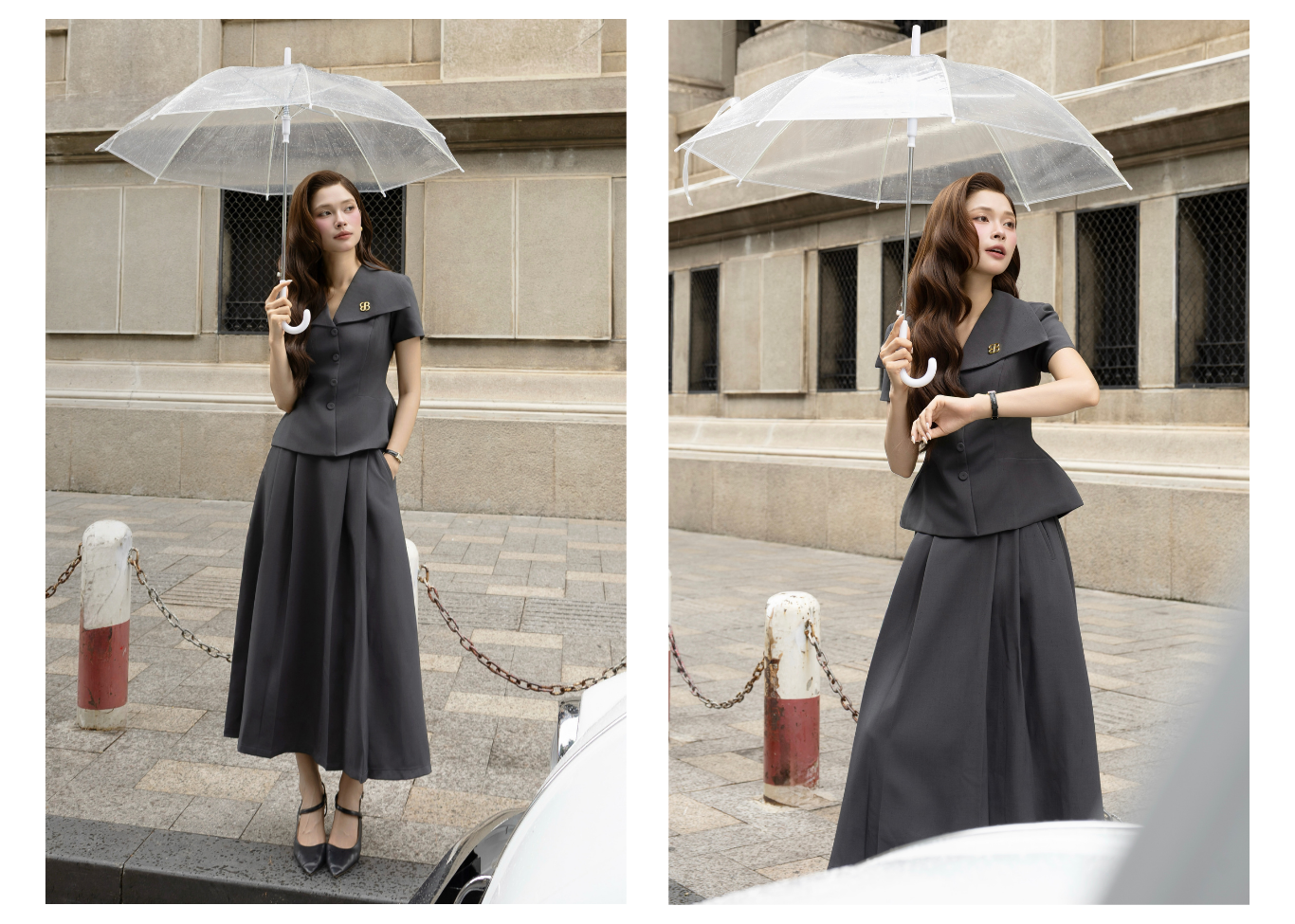 Áo Kiểu Công Sở Cotton Tay Ngắn - AAH26A