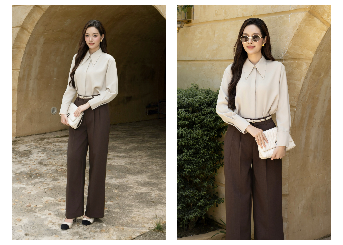 Quần Suông Công Sở Cotton Dài - QAG28H