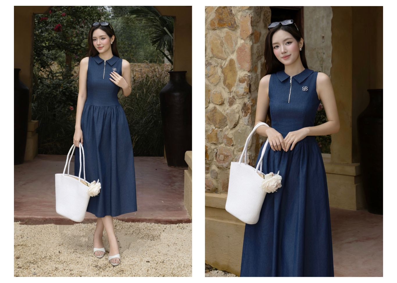 Đầm Dạo Phố Linen Dài Xòe - DAG41T