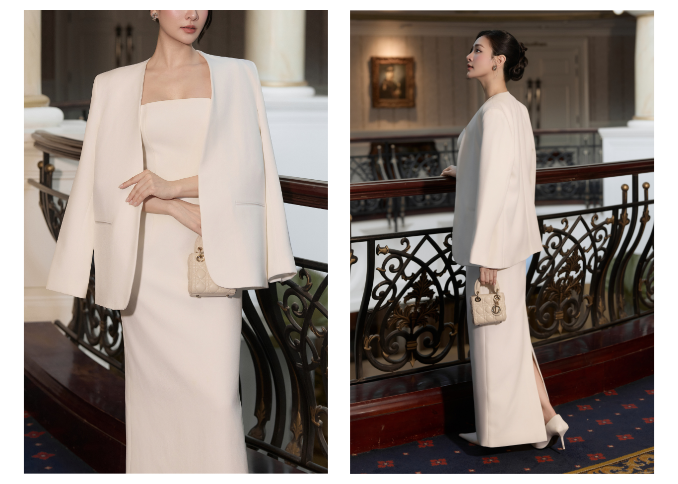 Đầm 2 dây tiệc dài dáng suông DAA74V - Lookbook 2