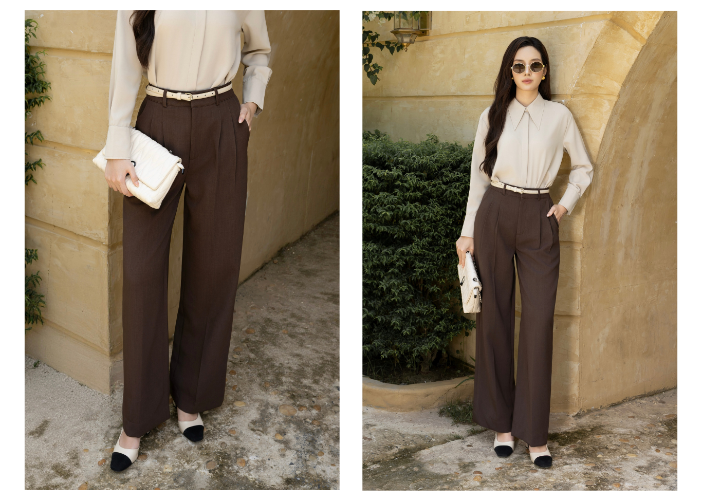 Quần Suông Công Sở Cotton Dài - QAG28H