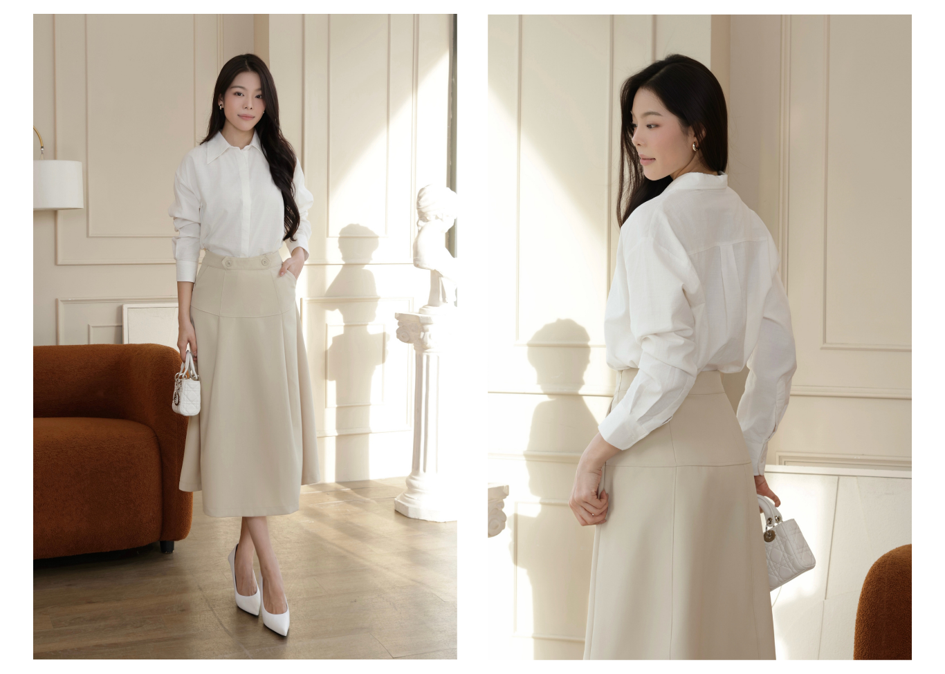 Áo Sơ Mi Công Sở Linen Tay Dài - AAG27H