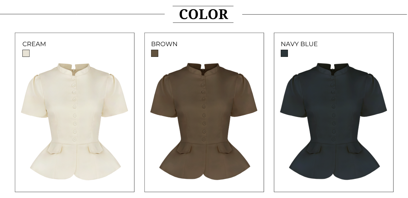 Áo Kiểu Công Sở Cotton Tay Ngắn - AAG24T