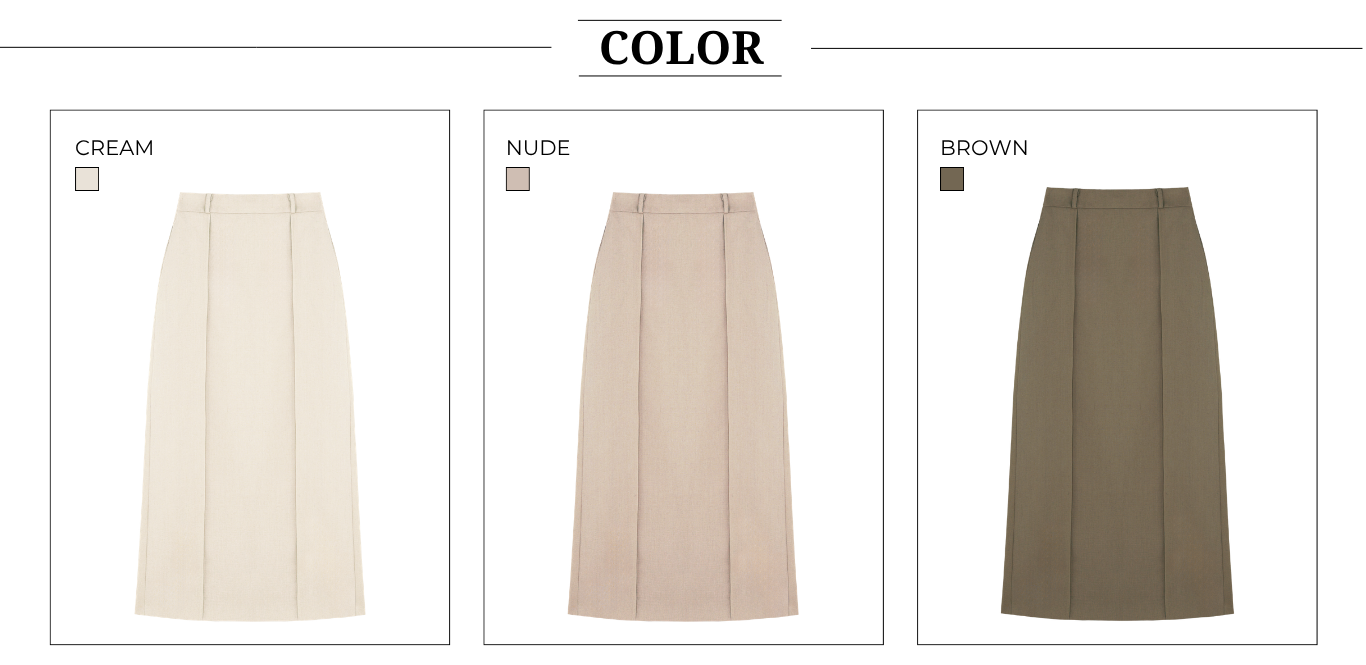 Chân Váy Suông Công Sở Linen Dài - VAG45A